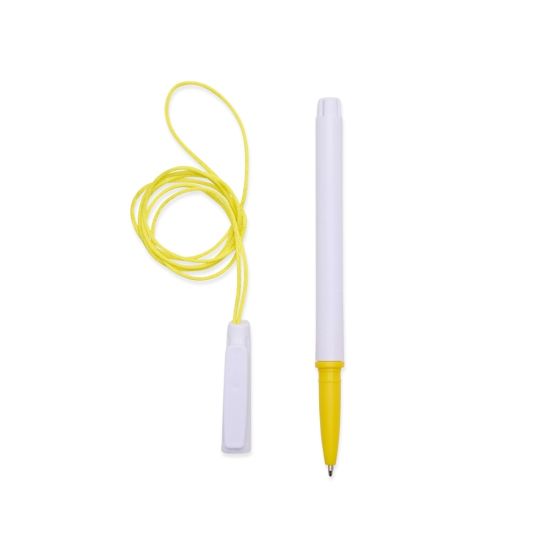 Caneta Plástica Com Cordão