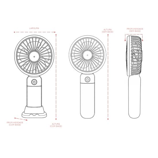 Mini Ventilador Recarregável