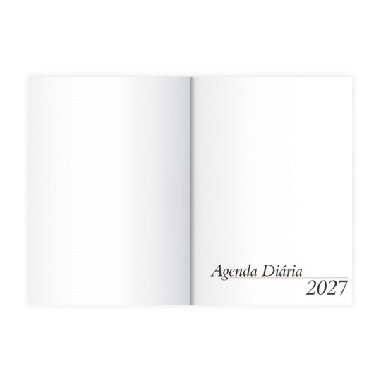 Agenda Diária 2027 com Suporte para Caneta