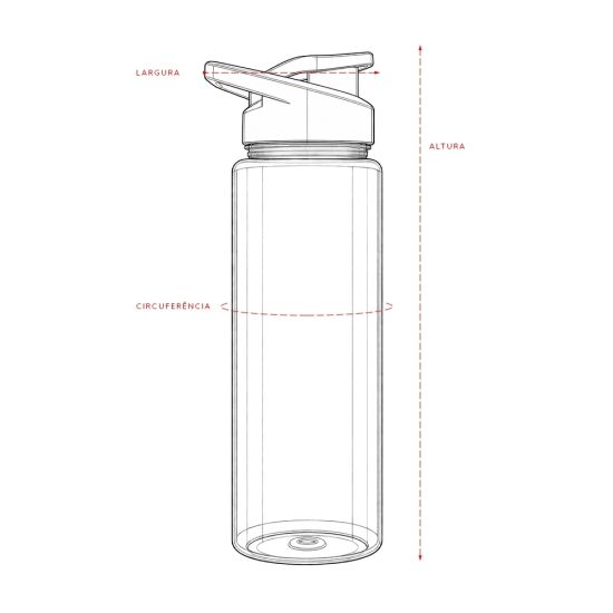 Squeeze Plástico 850ml