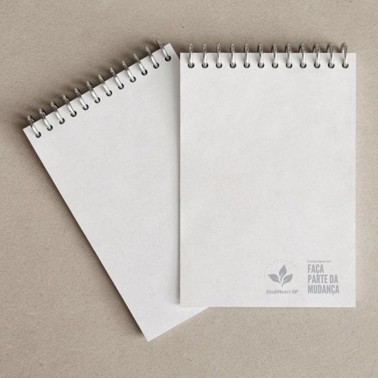 BLOCO DE ANOTAÇÕES COM WIRE-O – 15 x 10 cm