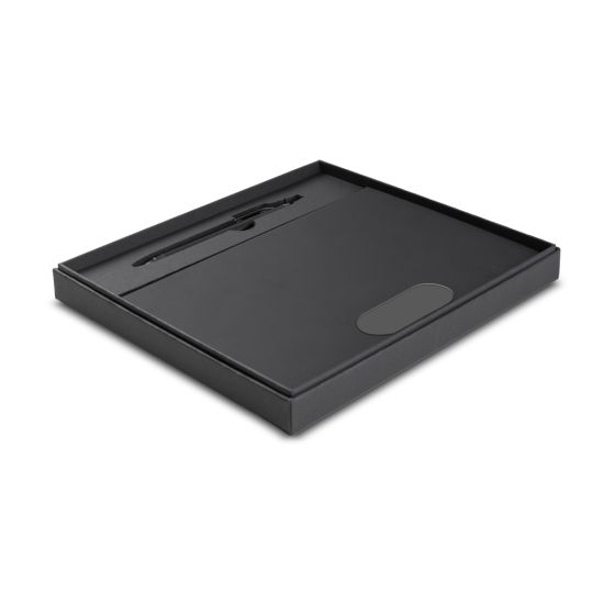 Kit escritório A5 em PU e Caneta Metalica