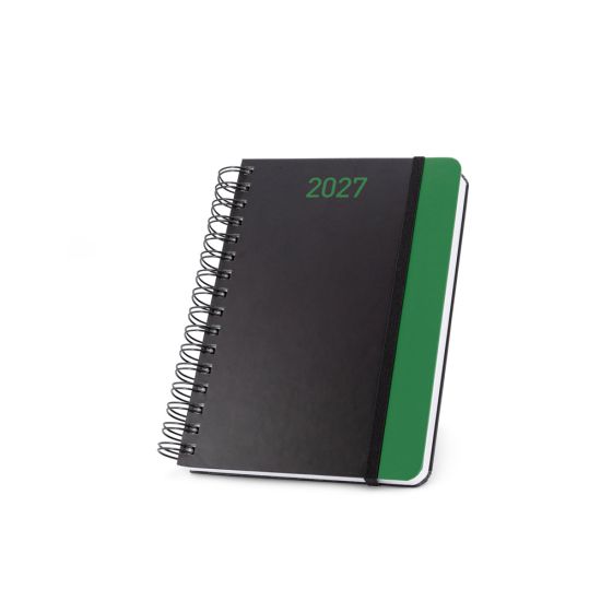 Agenda A5 em papel 100% reciclado e acabamento mate