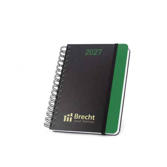 Agenda A5 em papel 100% reciclado e acabamento mate