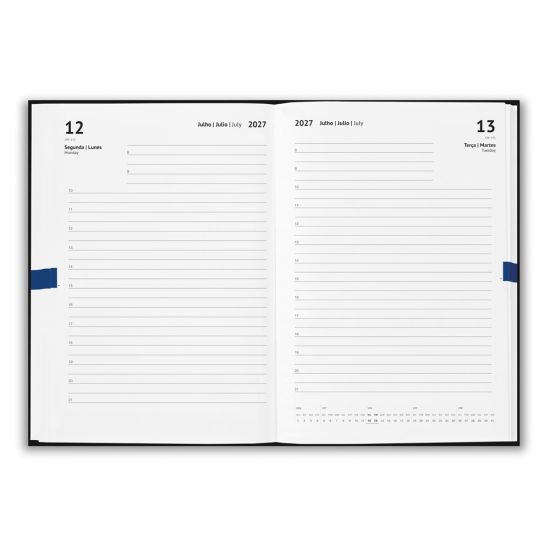 Agenda A5 com capa dura em PU