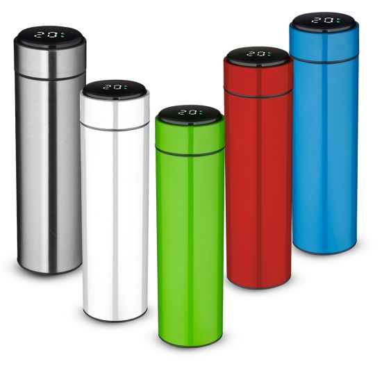 Garrafa Aço Inox 450ml Display LED