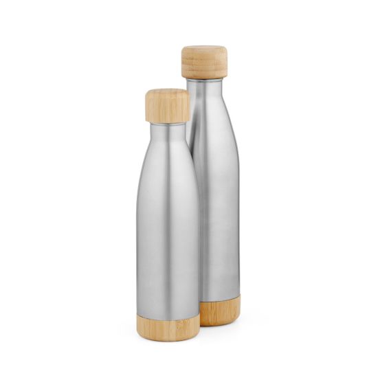 Garrafa térmica em aço inox 90% reciclado