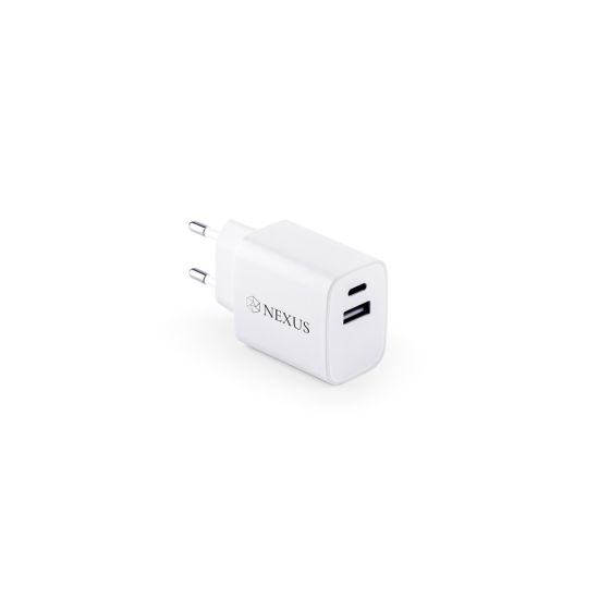 Adaptador de Corrente com Porta USB-A 18W e USB-C Wegner