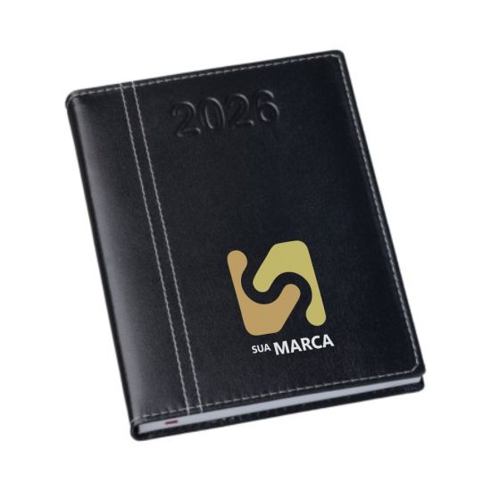 Agenda 2026 Lisa Preta com Costura