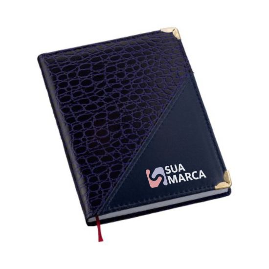 Agenda 2026 Croco Diagonal Azul