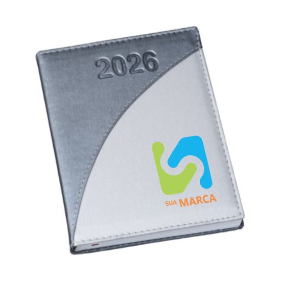 Agenda 2026 Metalizada Grafite com Prata
