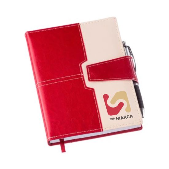 Agenda 2026 Executiva com Fecho de Imã Vermelha