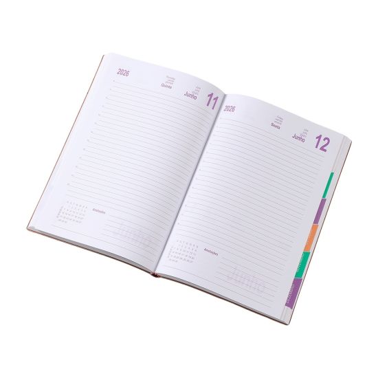 Agenda 2026 em Couro Sintético