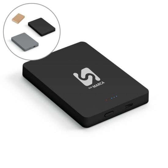 SMOOT 10. Bateria portátil de carregamento rápido em ABS 100% reciclado com acabamento em mate e capacidade de 10.000 mAh