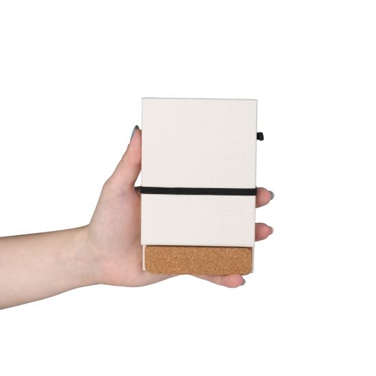 Mini Caderno A6 em Capa de Emb. de Leite