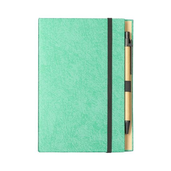 Bloco de Anotações com Autoadesivos e Caneta