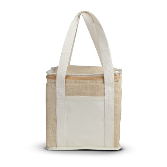 Bolsa Térmica em algodão e Juta sintética (21x19x15cm)