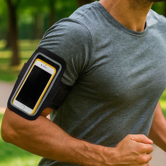 Braçadeira Esportiva Couro Sintético