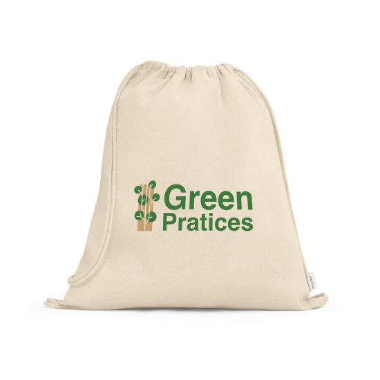 MAIORCA. Sacola tipo mochila em 100% algodão reciclado (180 g/m²)