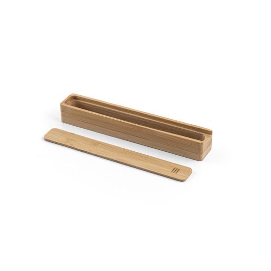 BAMBOX. Estojo em bambu natural para 1 esferográfica