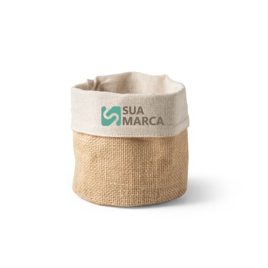 DUCASSE. Sacola em Juta e Algodão