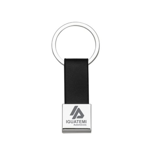 Chaveiro Metal com Couro