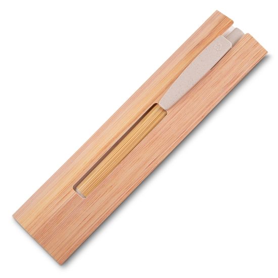 Caneta Ecológica de Bambu com Estojo 