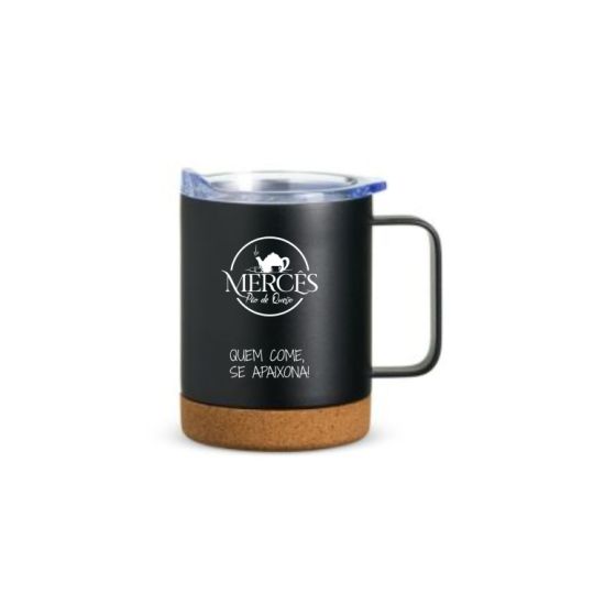 Caneca Térmica com Cortiça de 400ml