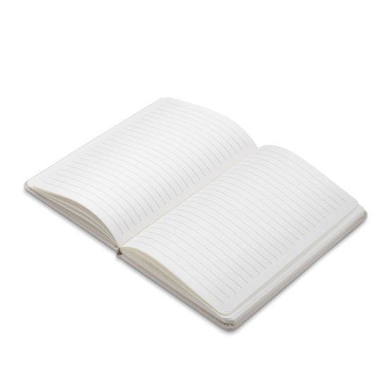 Caderno em PU com placa em metal