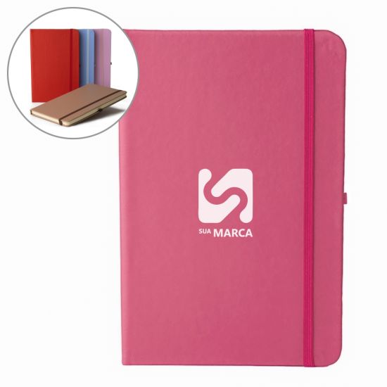 Caderneta em Couro Sintético