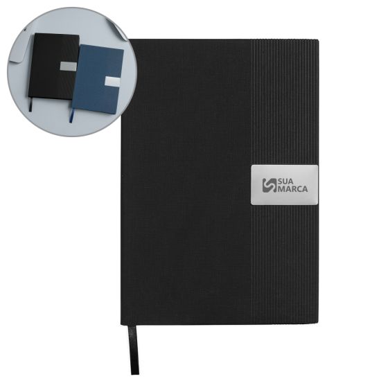 Caderneta Couro Sintético