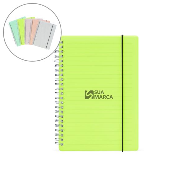 Caderno A5 Plástico