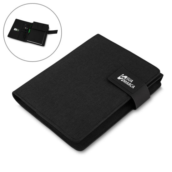 Caderno com Powerbank Indução