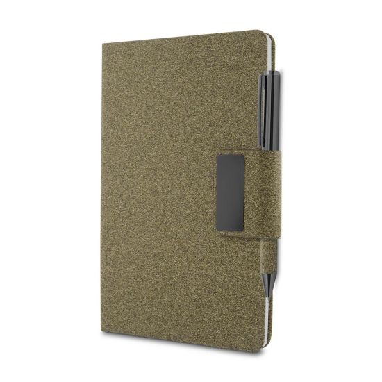 Caderno em PU e Fibra de Café ou Chá