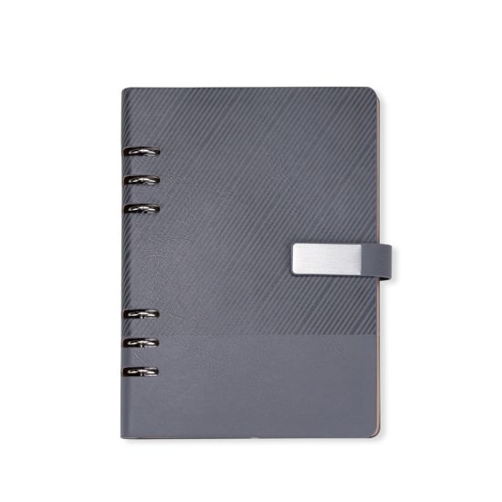 Caderno Fichário Couro Sintético