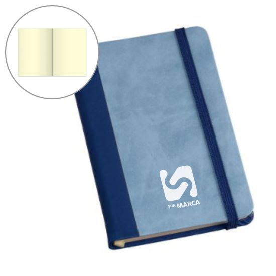 Caderneta Grande tipo MOLESKINE capa com Recorte 