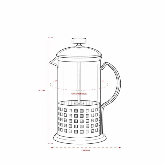 Cafeteira Prensa Francesa 600ml