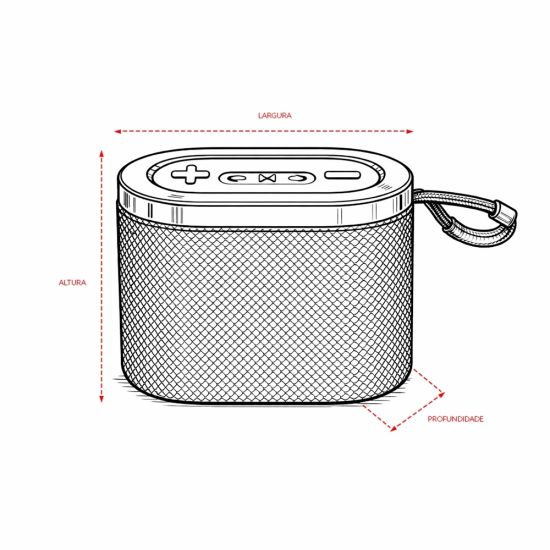 Caixa de Som Multimídia TWS com Luzes RGB