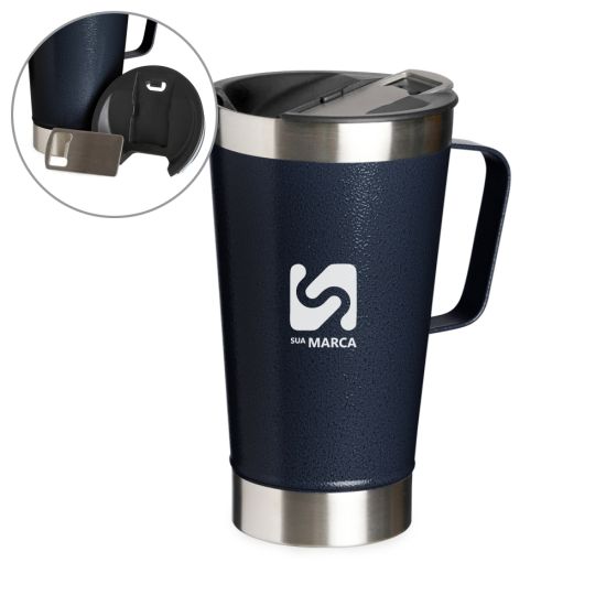 Caneca Térmica Inox com Abridor 500ml