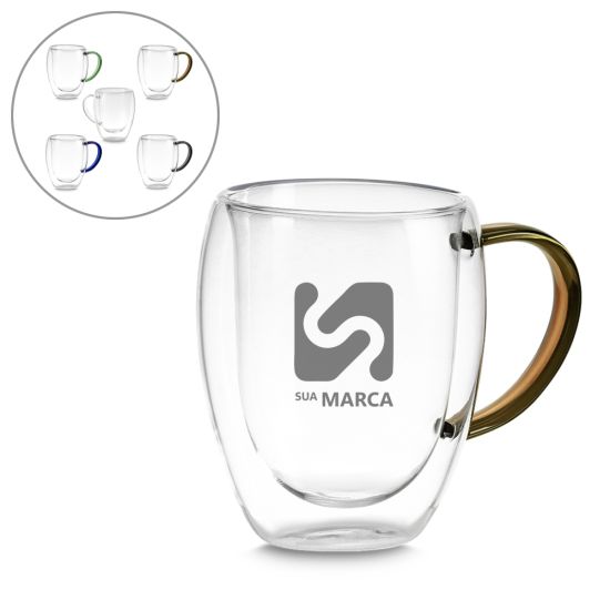 Caneca de Vidro Borossilicato