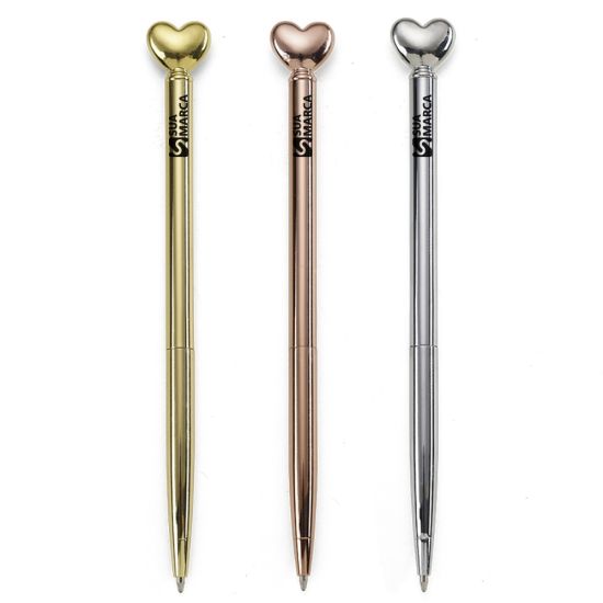 Caneta Metal Coração
