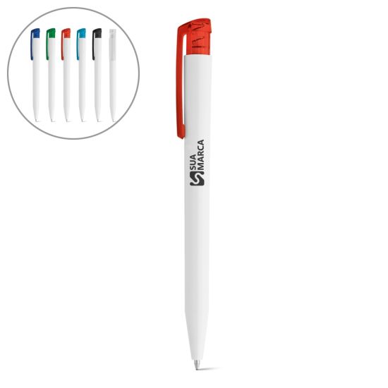 Caneta Esferográfica KISO WHITE.