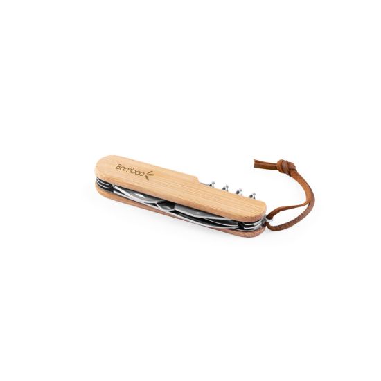 Canivete Multifunções em Bambu e Aço Inox Ryker