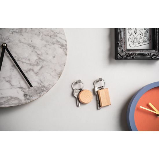 Chaveiro Retangular em Madeira de Faia Stewie