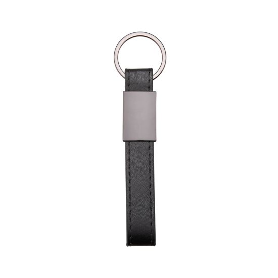 Chaveiro Metal com Couro Sintético