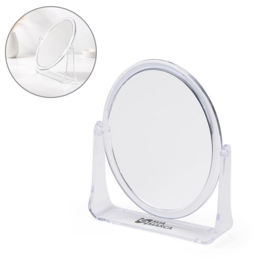 Espelho de Mesa Oval Plástico
