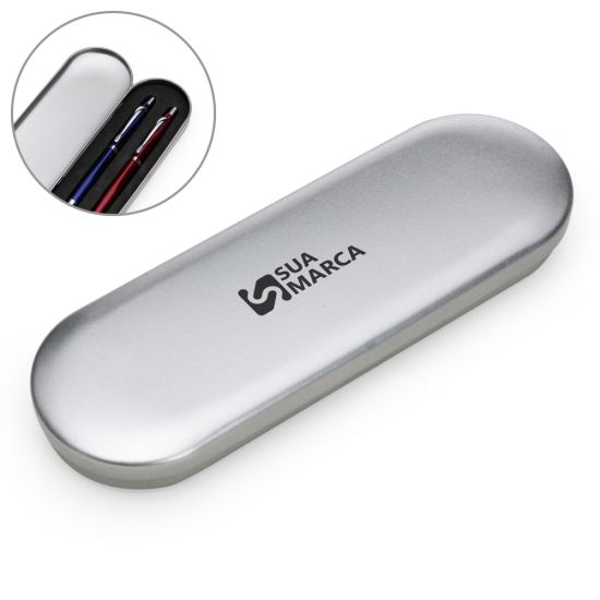 Estojo Metal para 2 Canetas