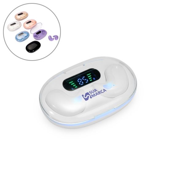Fone de Ouvido Bluetooth com Case Carregador