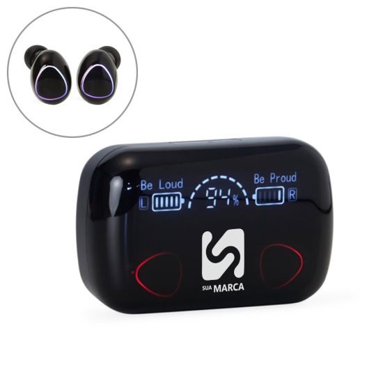 Fone de Ouvido Bluetooth Touch com Case Carregador