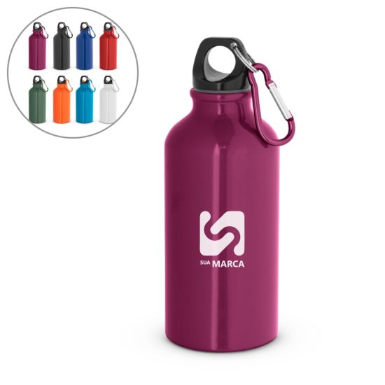 Garrafa esportiva em alumínio
